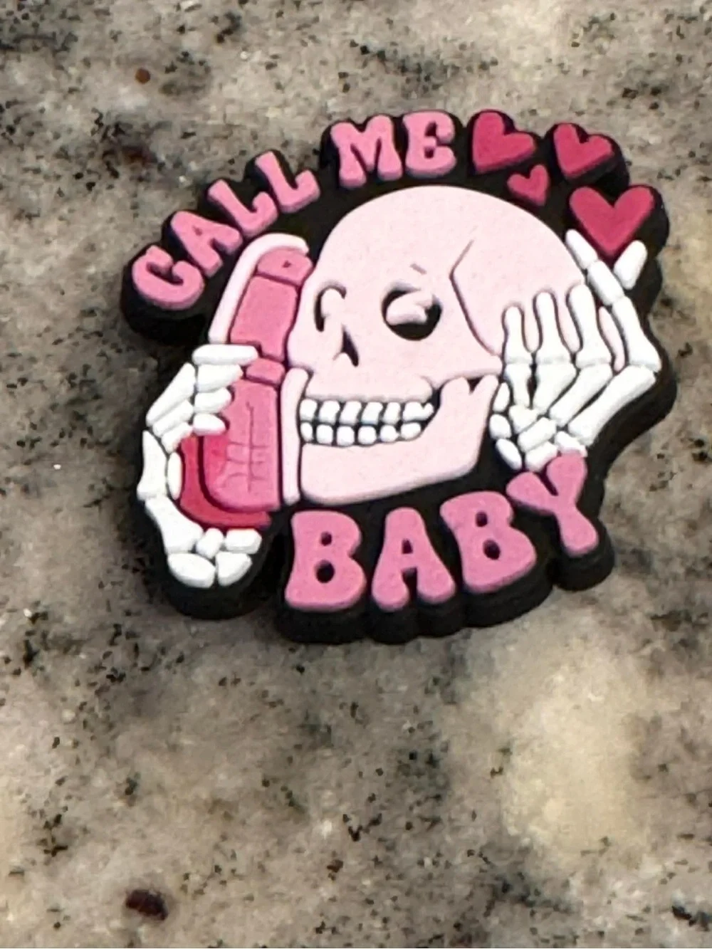 CROCS Pink Skull 